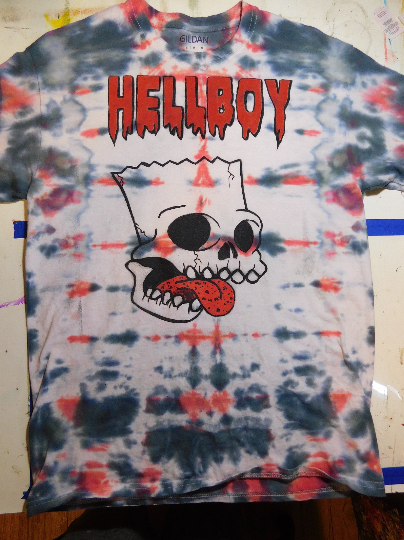 Hellboy Bart Tye Die Shirt